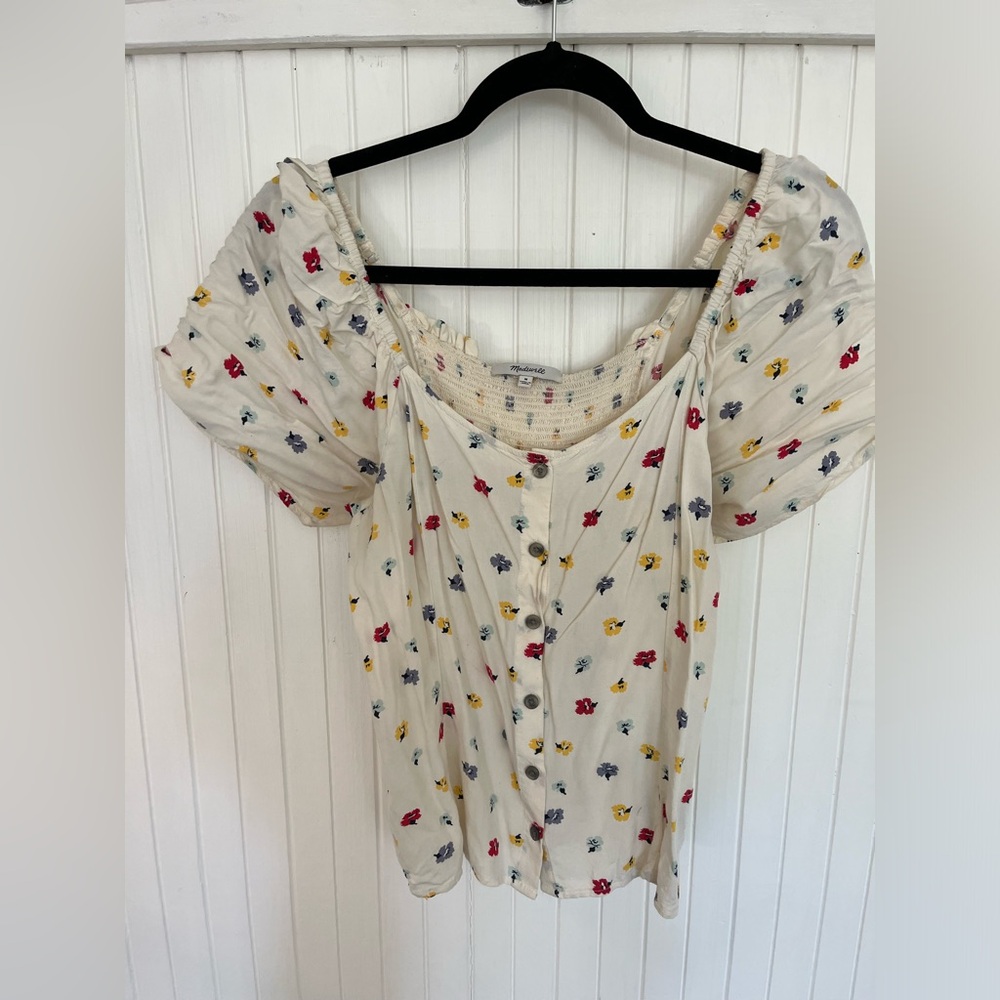 Madewell Floral Top